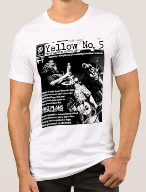 Yellow No. 5 - Comic Cover T-Shirt (Various Sizes) White Softstyle