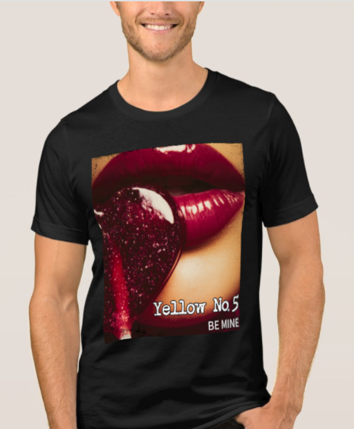 Yellow No. 5 | Be Mine | Black Softstyle | Full Color T-Shirt | Various Sizes